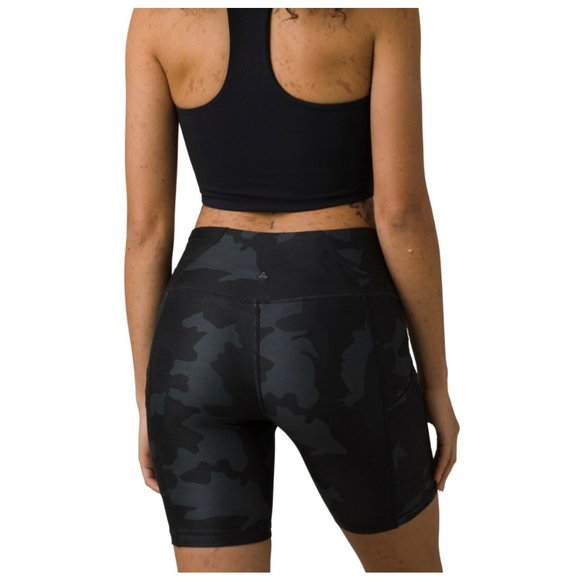 prAna $65 Electa Short II 10 - Black Camo NEW WITH TAGS - Picture 2 of 3